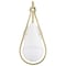 Nuvo Admiral 1-Light Wall Sconce Matte White and Natural Brass White Opal Glass 60/7921 - alternate 7